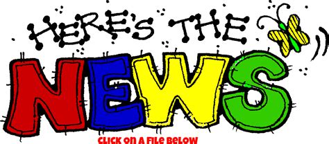 Weekly Newsletters Heres The News Clipart Full Size Clipart