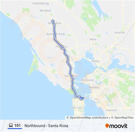 101 Route Schedules Stops And Maps Northbound Santa Rosa Updated