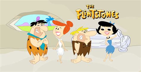 Fred And Wilma Flintstone And Barney And Betty Rubble Background