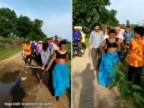 Woman Beaten Up Paraded Half Naked Over Inter Caste Affair In India VIDEO