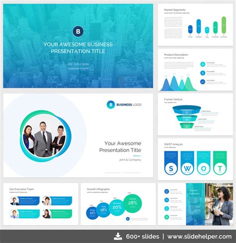Classy Business Presentation Template With Clean And Elegant Ppt Slide