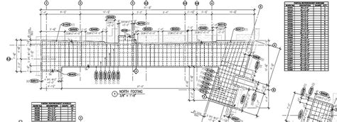 Reinforcing Placement Layout Details And Rebar Schedule Footings Piers Walls And Slab