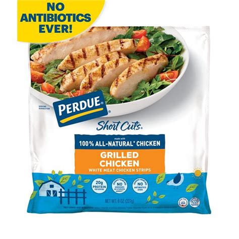 Perdue Fully Cooked And Grilled Chicken Breast Strips In A 9 Oz Package Refrigerated