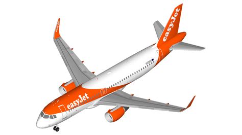 Easyjet Airbus A320 Sharklets 3d Warehouse