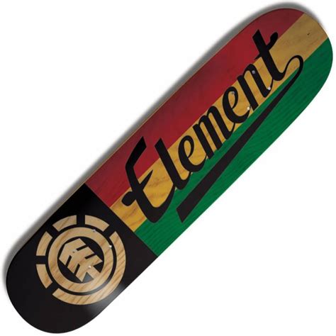 Element Skateboards Element Rasta Remix Script Skateboard Deck 80