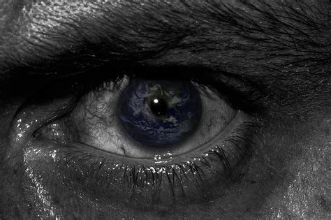 Grayscale Photo Of Persons Eye Hd Wallpaper Wallpaper Flare