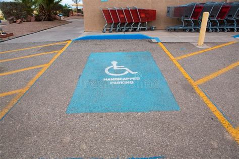 Handicapped Parking Spot Transportation Infrastructure Road Markings