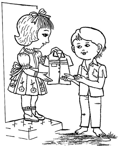 Helping Hands Coloring Pages