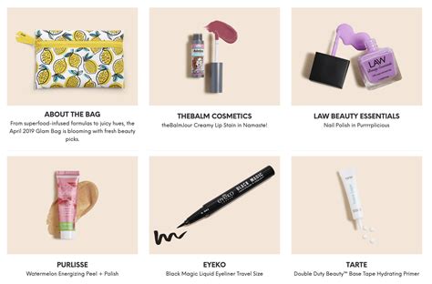 ipsy april 2019 glam bag full spoilers reveals available now hello subscription