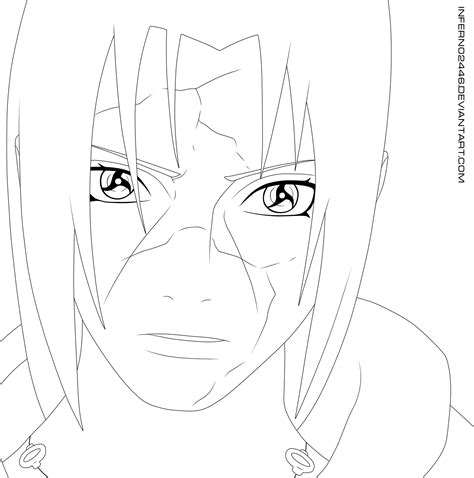 How To Draw Itachi Face