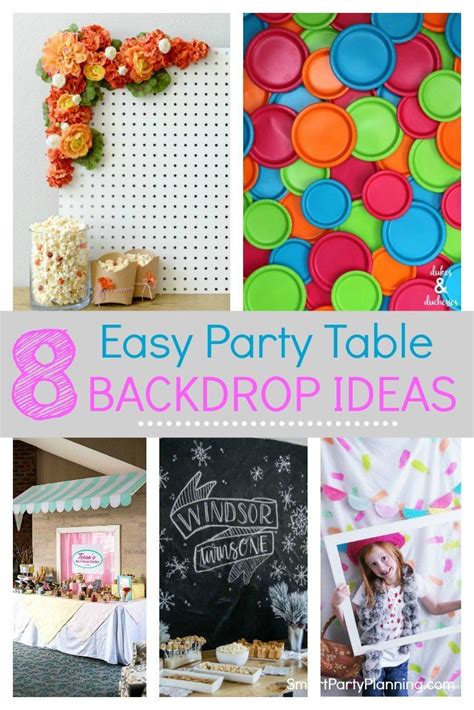 Easy Party Table Backdrop Ideas Kids Party Tables Birthday Balloons