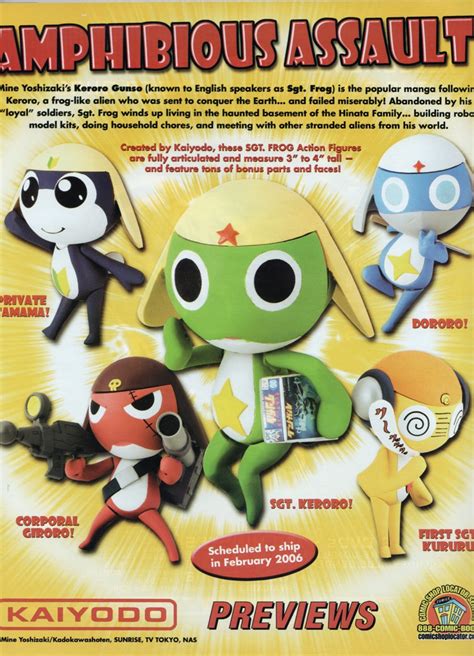 Anime Wasteland Throwback Ad Thursday Sgt Frog Action Figures