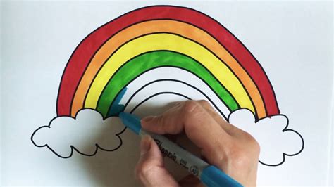 How To Draw A Rainbow Youtube
