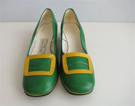 Vintage 1960s Shoes 60s Mod Two Tone Color Block By Zestvintage 46