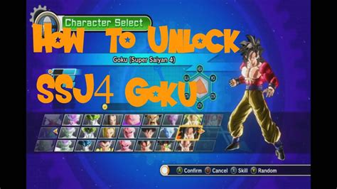 Unlocking Ssj4 Goku Dragonball Xenoverse Youtube