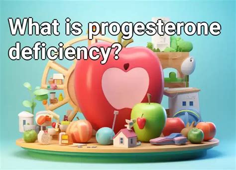 What Is Progesterone Deficiency Healthgovcapital