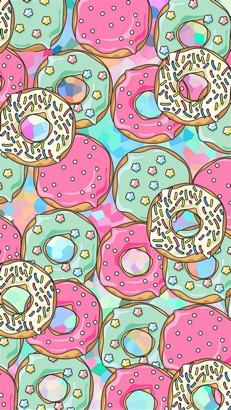 Donuts Wallpaper Cute Wallpapers Art Wallpaper