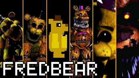 Evolution Of Fredbear Golden Freddy In Fnaf 2014 2019 Youtube