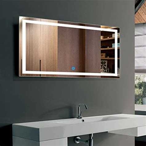 Buy Dp Home Led Lighted Bathroom Mirror With Touch Button Anti Fog Dimmable Vertical