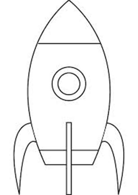 A Simple Drawing Of Moon Rocket Coloring Page Kids Play