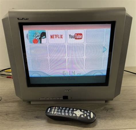 Retro Gaming Truflat Crt Tv Rca 14f512t 14 Television With Remote Tested Works Ebay