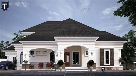 Bedroom Bungalow Designs Home Plans For Bungalows In Nigeria