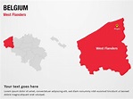 West Flanders - Belgium PowerPoint Map Slides - West Flanders - Belgium ...