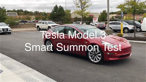 My Tesla Model 3 Smart Summon Feature Test Youtube