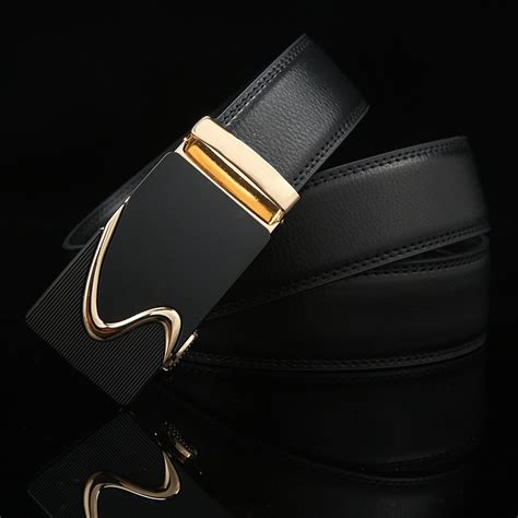 Fashion Men Luxury Brand Belt Business Belts Automatic Buckle Genuine