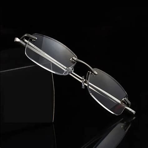1 0 2 0 3 0 3 5 Reading Glasses Ultra Light Alloy Frameless Hyperopia Glasses Eyewear 092 In