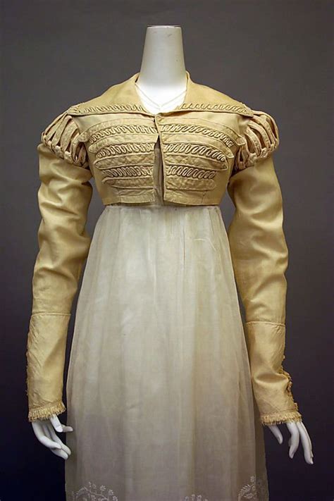 Ensemble 182025 Silk Cotton Historical Dresses Regency Era