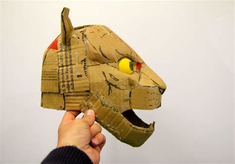 Cardboard Tiger Head Kartoizko Tigre Burua Cabeza De Tigre Pablo