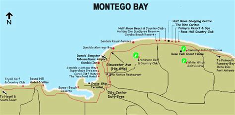 Map Of Jamaica Resorts Montego Bay