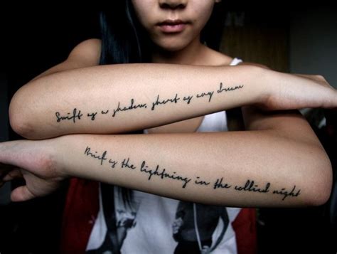 Quotes On Forearm Tattoo Font Style Forearm Tattoo Women Forearm