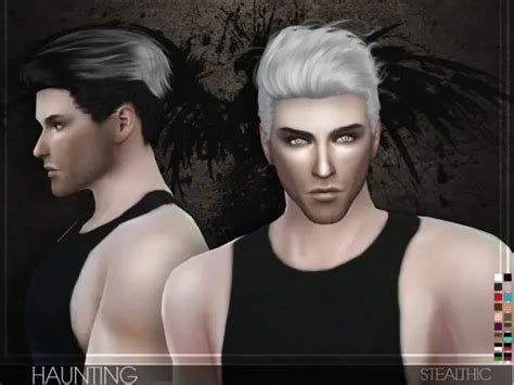 Stealthic Haunting Hairstyle Sims 4 Hairs