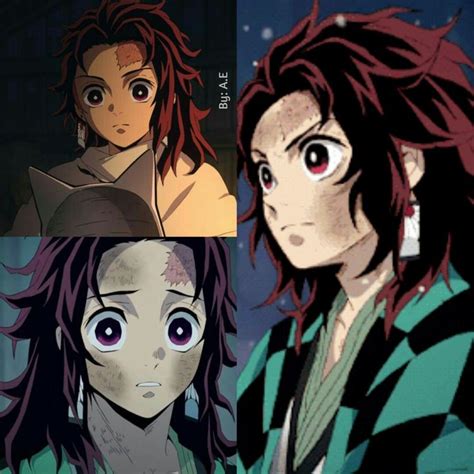 😍tanjirou Kamado With Long Hair💚 Slayer Anime Demon