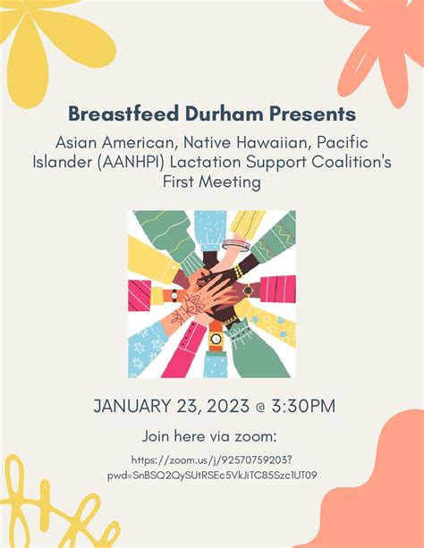 Asian American Native Hawaiian Pacific Islander Lactation Support Coalition Breastfeed Durham