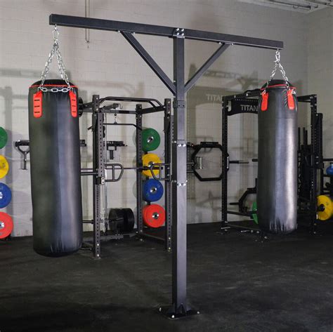 Dual Station Heavy Bag Boxing Stand Titan Fitness