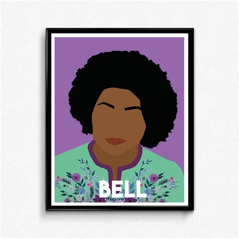 Bell Hooks Feminist Print Feminist Icons Artist Vector Portrait