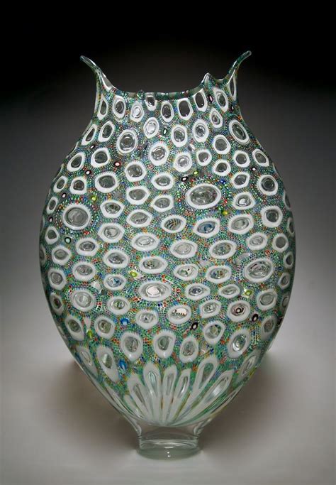 David Patchen Art Glass Vase Glass Art Glass Vessel