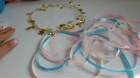 How To Make An Easy Diy Scrap Happy Ribbon Princess Crown Youtube