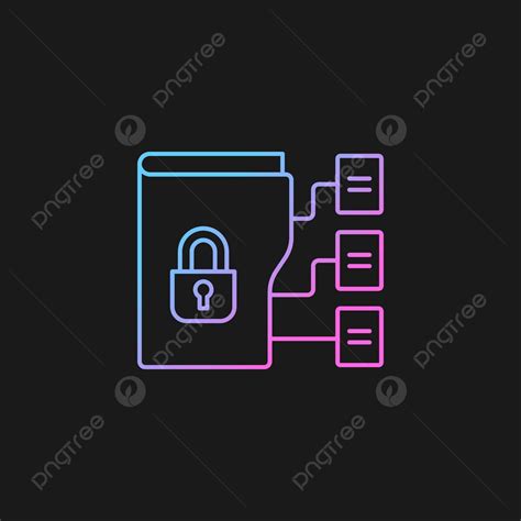 Dark Theme Vector Icon Depicting Gradient For Data Classification Vector Simple Icon Drawing