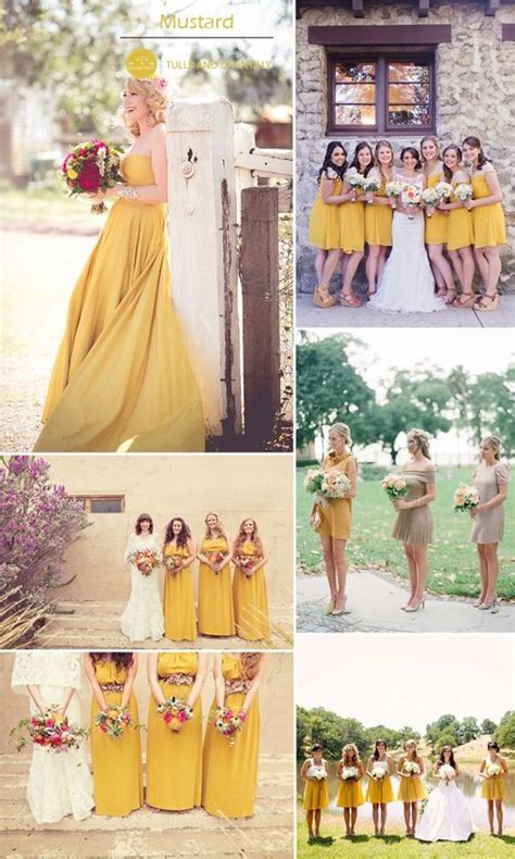 Top 10 Colors For Fall Bridesmaid Dresses 2015 Wedding Tops Yellow