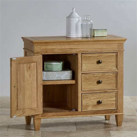 Classic Storage Cabinet In Natural Solid Oak Oak Furniture Land