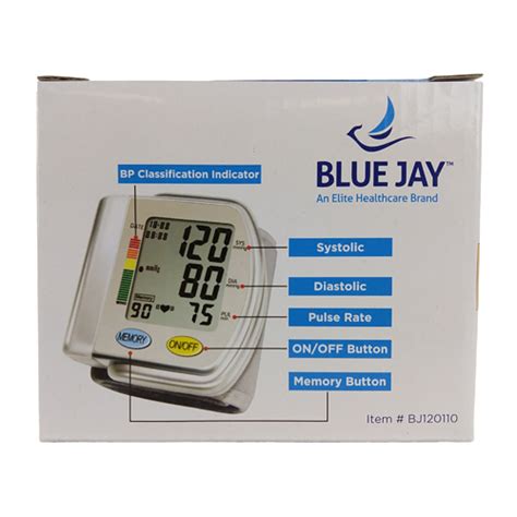 Blue Jay Perfect Measure Automatic Wrist Blood Pressure Monitor