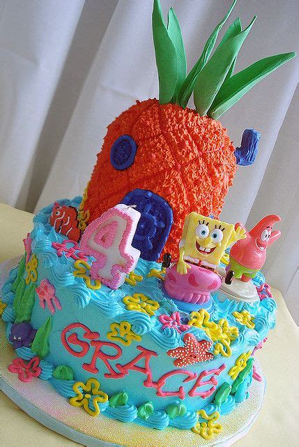 girly spongebob birthday cake