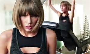 Taylor Swift Falls On The Treadmill In Apple Promo While