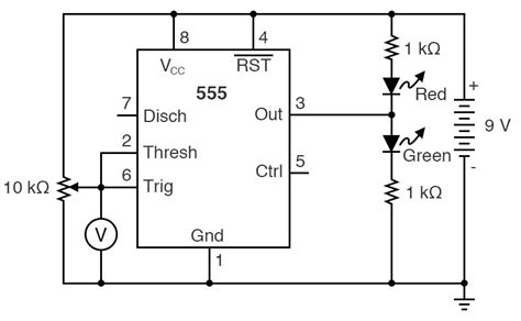 555 Schmitt Trigger Circuit Diagram