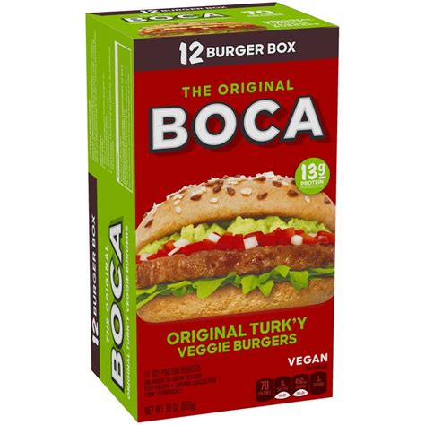 Boca Original Vegan Veggie Burgers 12 Ct 300 Oz Box Reviews 2020