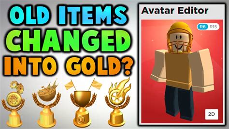 Why Did Some Accessories Turn Into Gold Roblox Youtube